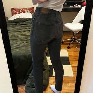 Black Madewell High Waisted Skinny Jeans - 30”